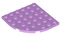 Medium Lavender Plate, Round Corner 6 x 6