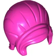 Dark Pink Minifigure, Hair Female Beehive Style with Sideways Fringe