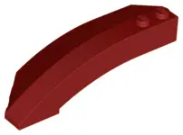 Dark Red Wedge 8 x 3 x 2 Open Right