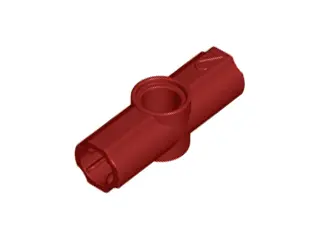 Dark Red Technic, Axle and Pin Connector Angled #2 - 180 degrees