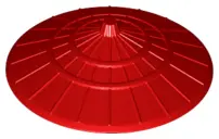 Red Minifigure, Headgear Hat, Conical Asian