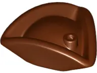 Reddish Brown Minifigure, Headgear Hat, Pirate Tricorne / Triangle