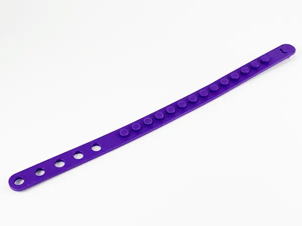 Dark Purple Bracelet with 1 x 14 Studs and 5 Holes