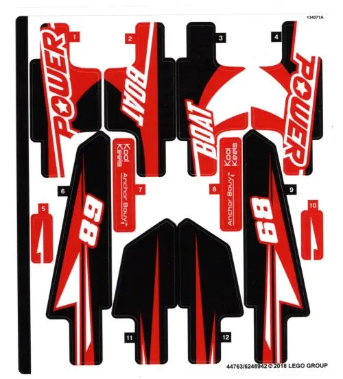 Sticker Sheet for Set 42089 - (44763/6248942)