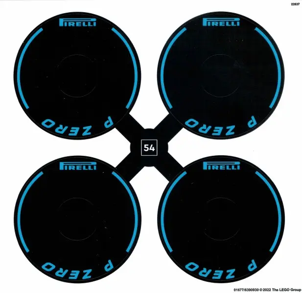 Sticker Sheet for Set 42141, Sheet 3, First Version - (01677/6390930)