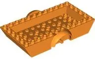 Orange Vehicle, Base 6 x 12 x 2 Trailer with Mudguards and 4 x 10 Recessed Center