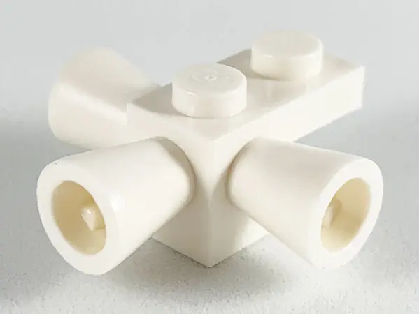 White Brick, Modified 1 x 1 with 3 Loudspeakers / Space Positioning Rockets