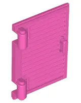 Dark Pink Shutter for Window 1 x 2 x 3 with Hinges and Handle