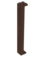 Dark Brown Support 2 x 2 x 13 with 5 Pin Holes