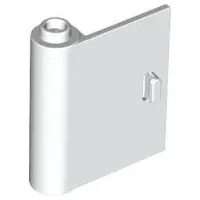 White Door 1 x 3 x 3 Left - Open Between Top and Bottom Hinge
