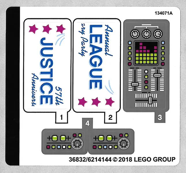 Sticker Sheet for Set 70919 - (36832/6214144)