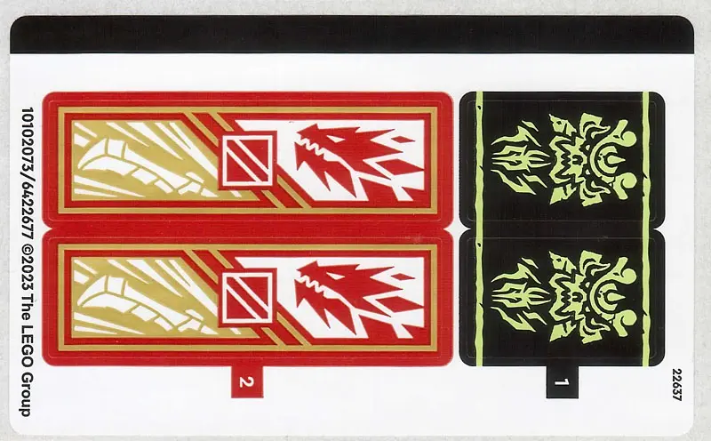 Sticker Sheet for Set 71786 - (10102073/6422677)