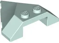 Light Aqua Wedge 4 x 4 Pointed