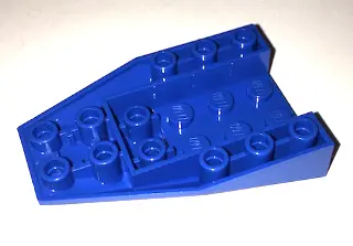 Blue Wedge 6 x 4 Triple Inverted with Connections between 4 Studs