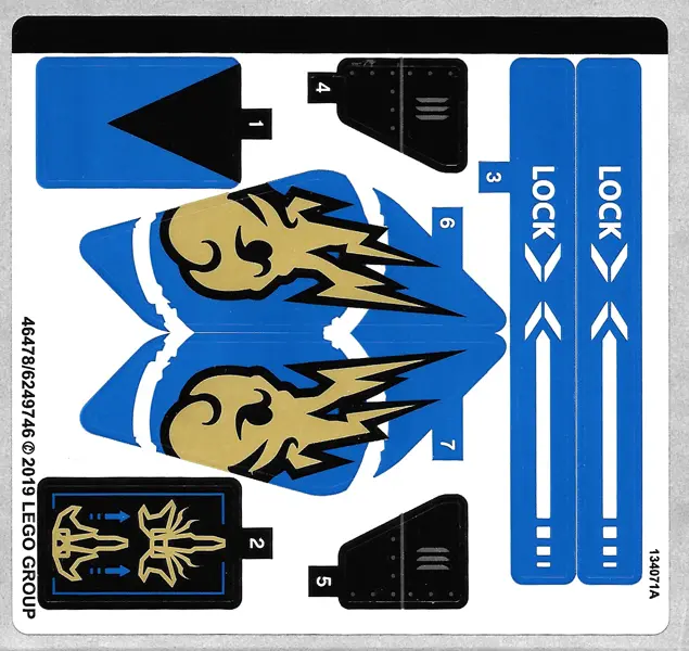 Sticker Sheet for Set 70668 - (46478/6249746)