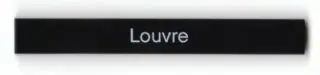 Black Tile 1 x 8 with 'Louvre' Pattern