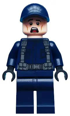 ACU Guard - Male, Dark Blue Cap, Light Nougat Head, Scared
