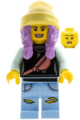 Parker L. Jackson - Black Top with Beanie (Open Mouth Smile / Scared)