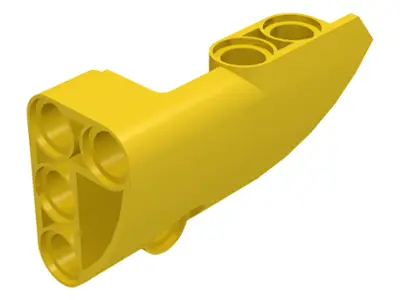 Yellow Technic, Panel Fairing # 2 Small Smooth Short, Side B