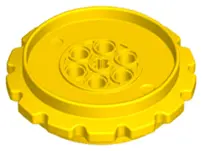 Yellow Technic Tread Sprocket Wheel Extra Large