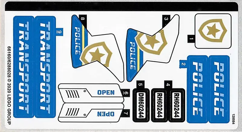 Sticker Sheet for Set 60244 - (66160/6288028)