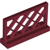 Dark Red Fence 1 x 4 x 2 Lattice