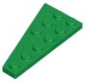 Green Wedge, Plate 6 x 3 Right
