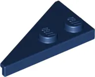 Dark Blue Wedge, Plate 4 x 2 Right, Pointed