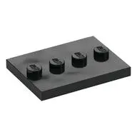 PLATE 3X4 WITH 4 KNOBS