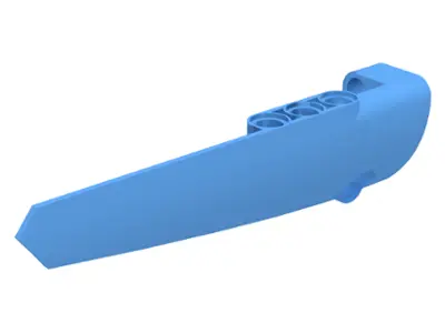 Medium Blue Technic, Panel Fairing # 5 Long Smooth, Side A