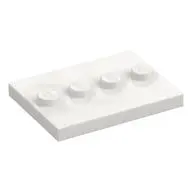PLATE 3X4 WITH 4 KNOBS
