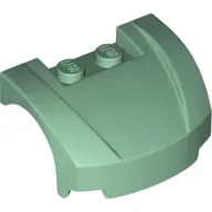 Sand Green Vehicle, Mudguard 3 x 4 x 1 2/3 Curved Front