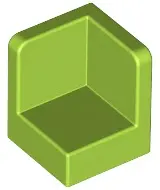 Lime Panel 1 x 1 x 1 Corner