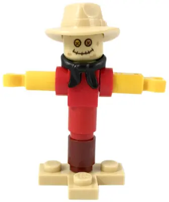 Scarecrow - Tan Fedora, Black Bandana, Red Shirt