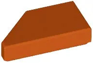 Orange Tile, Modified 1 x 2 Wedge Right