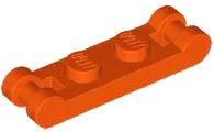 Orange Plate, Modified 1 x 2 with Bar Handles on Ends
