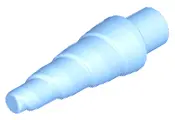 Bright Light Blue Horn, Unicorn / Spiral