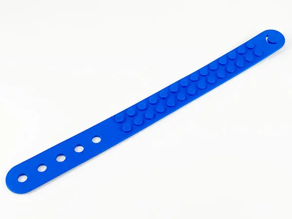 Blue Bracelet with 2 x 14 Studs and 5 Holes