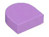 Medium Lavender Tile, Round 1 x 1 Half Circle Extended