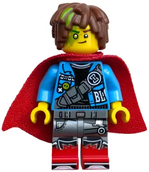 - Dark Azure Jacket, Red Cape