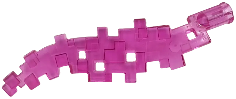 Pink Wave Pixelated (Flame) with Axle Hole End