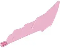 Pink Large Figure Weapon, Blade Serrated with Axle Hole