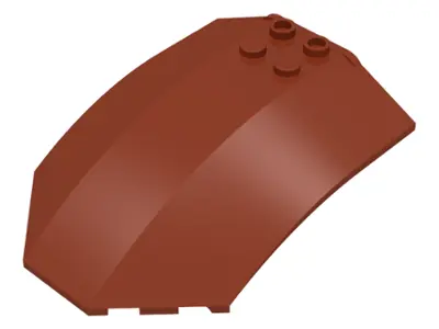 Reddish Brown Windscreen 8 x 6 x 2 Curved Sloped Sides