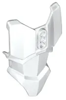 White Large Figure Torso Armor with 2 Chest Holes