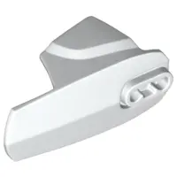 White Hero Factory Armor with Ball Joint Socket - Size 6