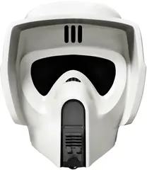 White Large Figure Head Modified SW Scout Trooper Helmet Pattern