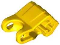 Yellow Hero Factory Fist with Axle Hole - 4 Fingers
