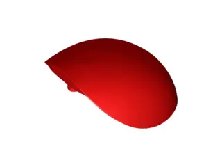 Red Large Figure Armor, Round, Smooth