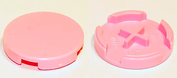 Bright Pink Tile, Round 2 x 2