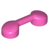 Dark Pink Bar 1 x 3 with 2 Stud Receptacles (Radio Handle / Telephone Handset)